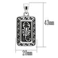 MATK546 - High polished (no plating) Stainless Steel Chain Pendant with No Stone