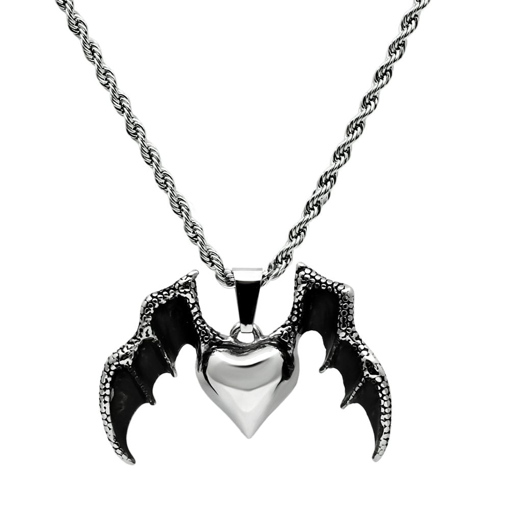 MATK549 - High polished (no plating) Stainless Steel Chain Pendant with No Stone