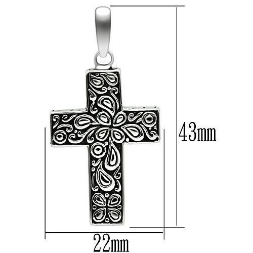 MATK553 - High polished (no plating) Stainless Steel Necklace with No Stone