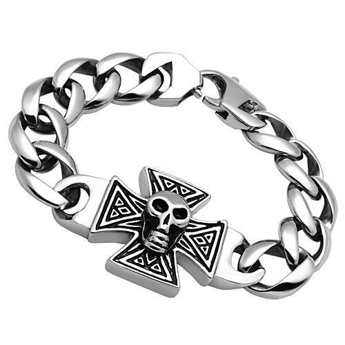 MATK564 - High polished (no plating) Stainless Steel Bracelet with No Stone