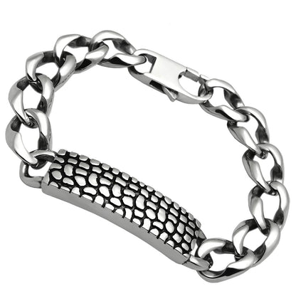 MATK566 - High polished (no plating) Stainless Steel Bracelet with No Stone