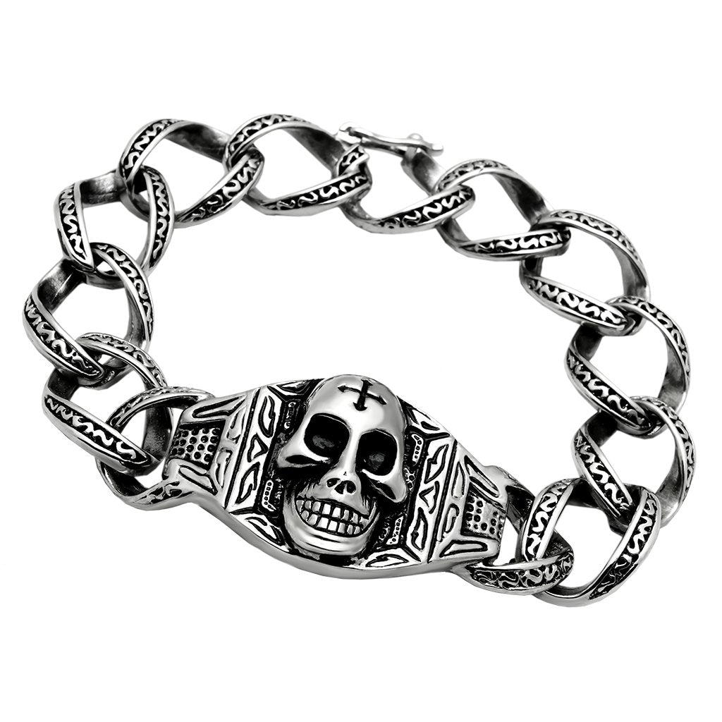 MATK569 - High polished (no plating) Stainless Steel Bracelet with No Stone
