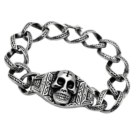 MATK569 - High polished (no plating) Stainless Steel Bracelet with No Stone