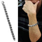 MATK571 - High polished (no plating) Stainless Steel Bracelet with No Stone