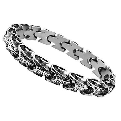 MATK575 - High polished (no plating) Stainless Steel Bracelet with No Stone