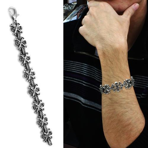 MATK576 - High polished (no plating) Stainless Steel Bracelet with No Stone
