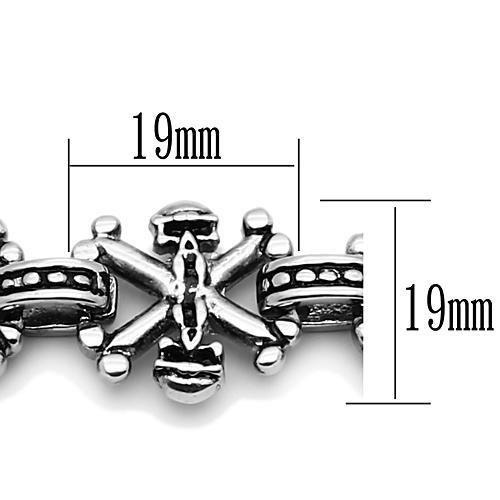 MATK576 - High polished (no plating) Stainless Steel Bracelet with No Stone