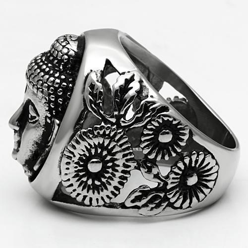 MATK582 - High polished (no plating) Stainless Steel Ring with No Stone