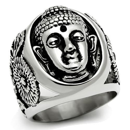MATK582 - High polished (no plating) Stainless Steel Ring with No Stone