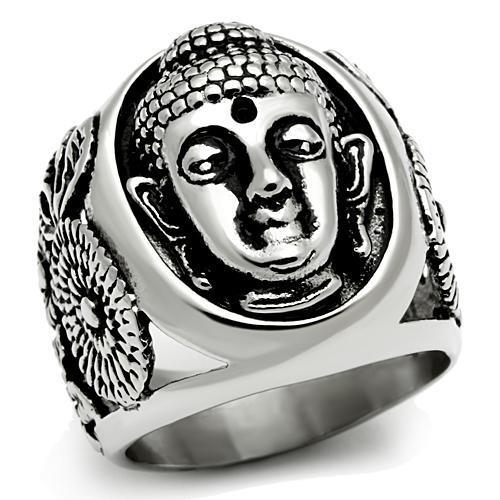 MATK582 - High polished (no plating) Stainless Steel Ring with No Stone
