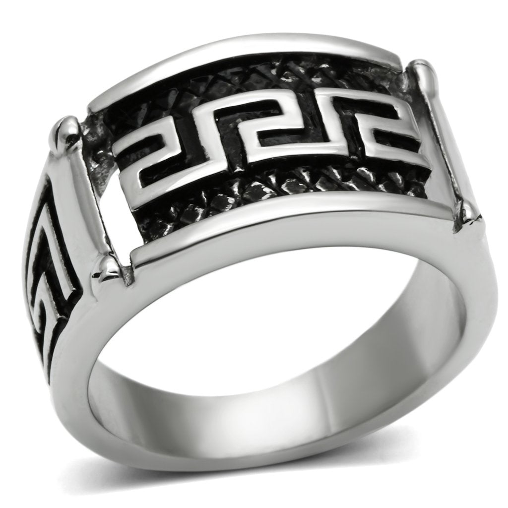MATK584 - High polished (no plating) Stainless Steel Ring with No Stone