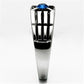 MATK598 High polished (no plating) Stainless Steel Ring with Top Grade Crystal in Capri Blue