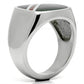 MATK602 - High polished (no plating) Stainless Steel Ring with Epoxy  in Multi Color