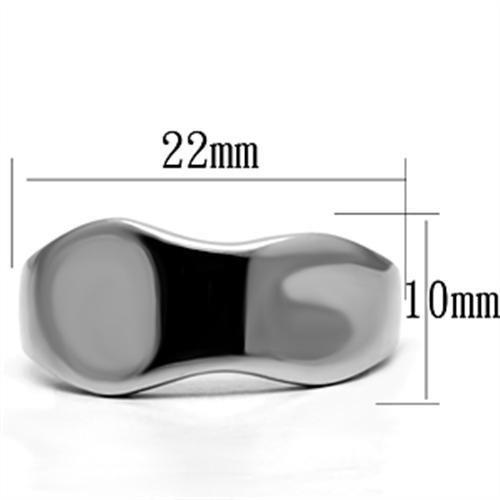 MATK618 - High polished (no plating) Stainless Steel Ring with No Stone