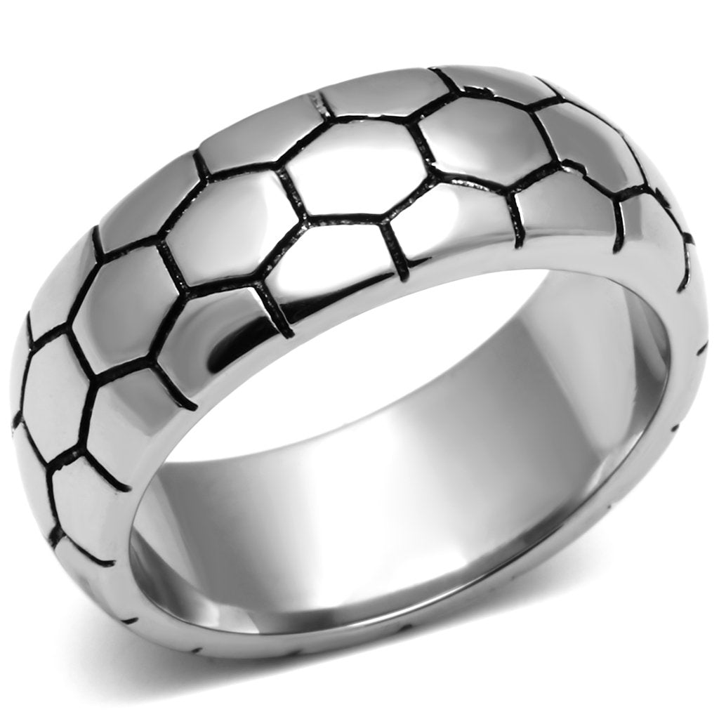 MATK619 - High polished (no plating) Stainless Steel Ring with No Stone