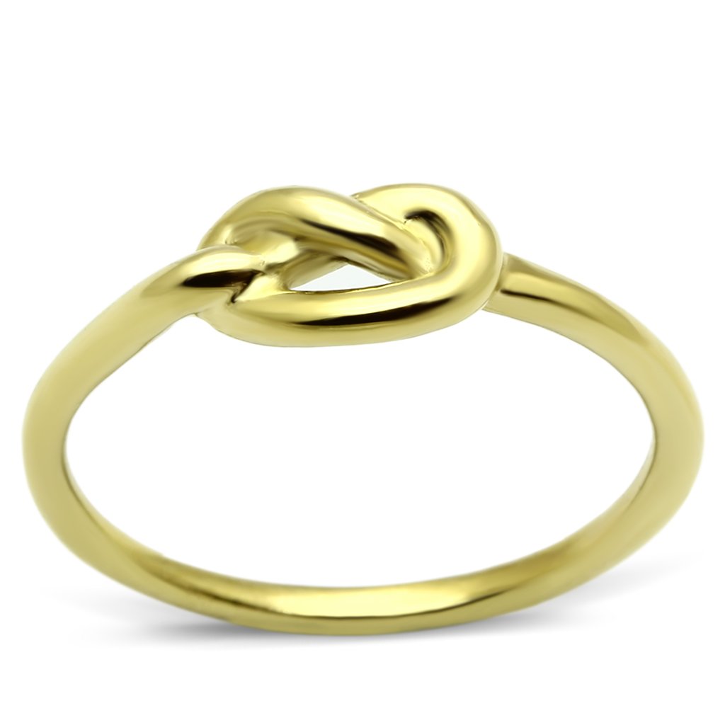 MATK630G - IP Gold(Ion Plating) Stainless Steel Ring with No Stone