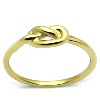 MATK630G - IP Gold(Ion Plating) Stainless Steel Ring with No Stone