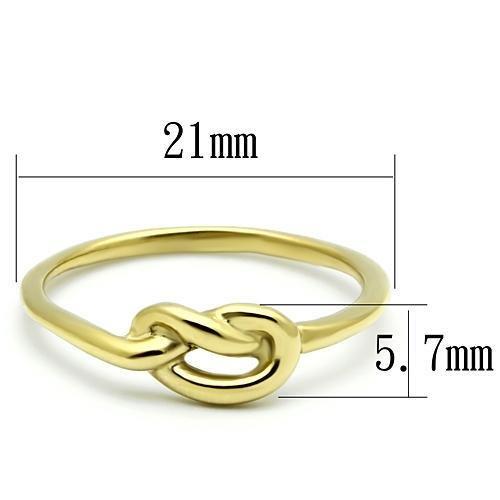 MATK630G - IP Gold(Ion Plating) Stainless Steel Ring with No Stone
