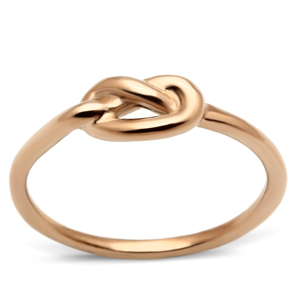 MATK630R - IP Rose Gold(Ion Plating) Stainless Steel Ring with No Stone