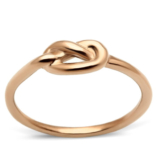 MATK630R - IP Rose Gold(Ion Plating) Stainless Steel Ring with No Stone