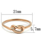 MATK630R - IP Rose Gold(Ion Plating) Stainless Steel Ring with No Stone