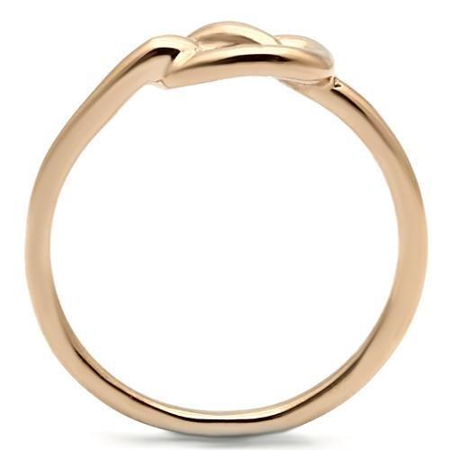 MATK630R - IP Rose Gold(Ion Plating) Stainless Steel Ring with No Stone