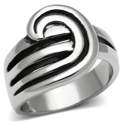 MATK635 - High polished (no plating) Stainless Steel Ring with No Stone