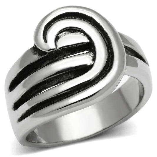MATK635 - High polished (no plating) Stainless Steel Ring with No Stone