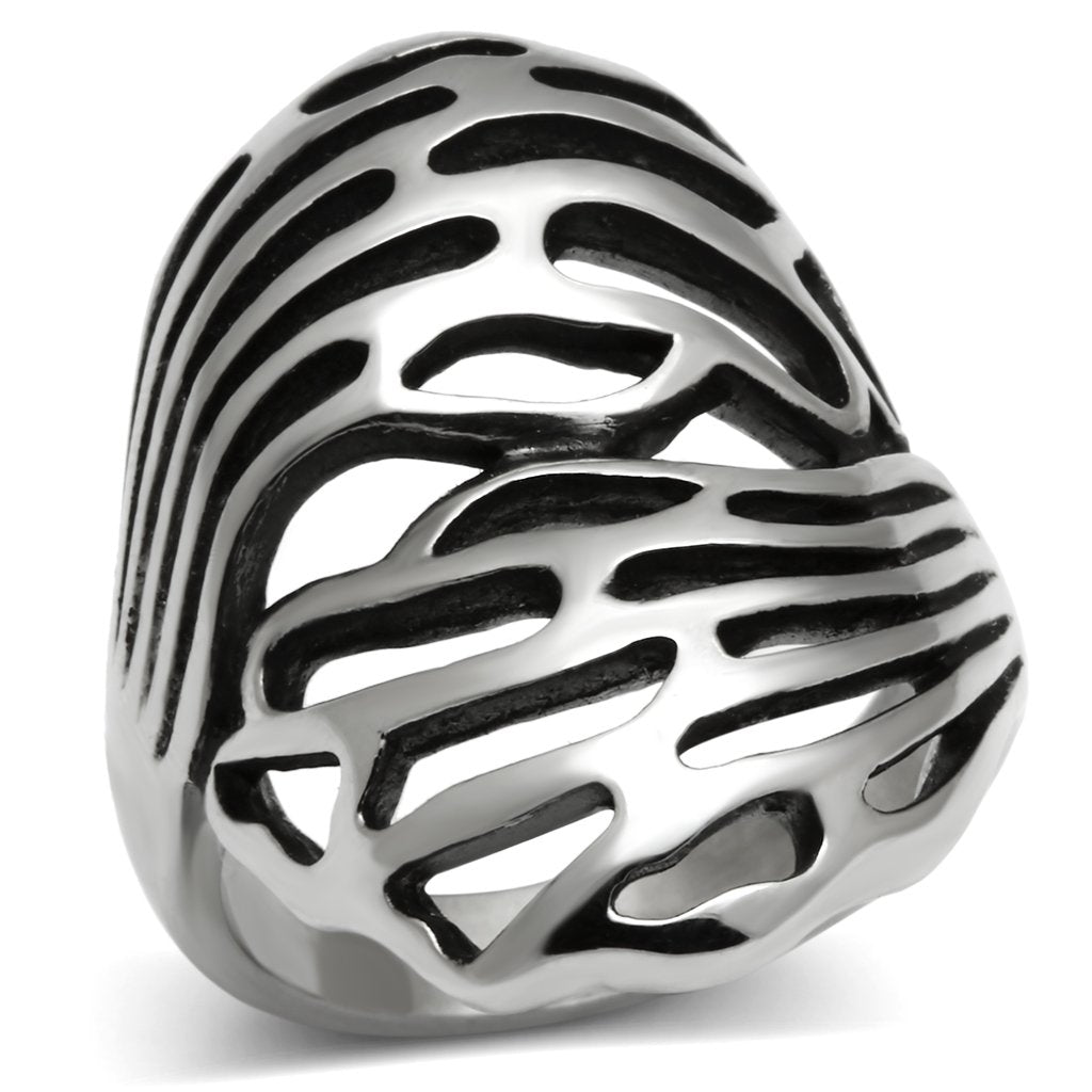 MATK636 - High polished (no plating) Stainless Steel Ring with No Stone