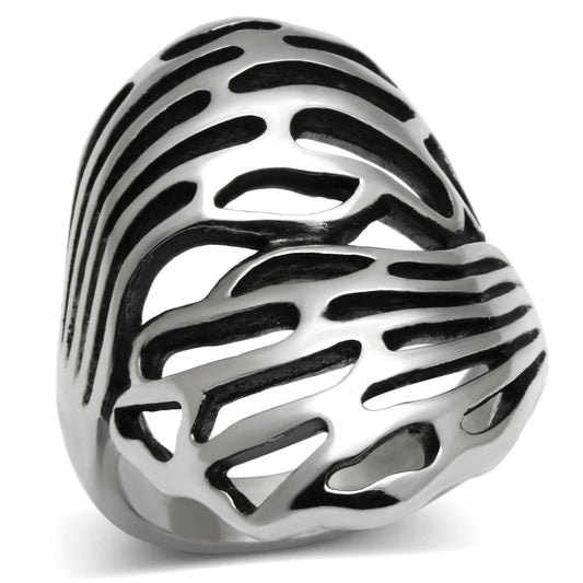 MATK636 - High polished (no plating) Stainless Steel Ring with No Stone