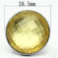 MATK638 - High polished (no plating) Stainless Steel Ring with Synthetic Synthetic Stone in Topaz