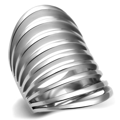 MATK665 - High polished (no plating) Stainless Steel Ring with No Stone