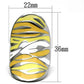 MATK688 - High polished (no plating) Stainless Steel Ring with Epoxy  in Multi Color