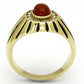 MATK767 IP Gold(Ion Plating) Stainless Steel Ring with Semi-Precious in Siam