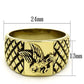 MATK773 - IP Gold(Ion Plating) Stainless Steel Ring with No Stone