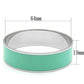 MATK786 - High polished (no plating) Stainless Steel Bangle with Epoxy  in Turquoise