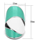 MATK808 - High polished (no plating) Stainless Steel Ring with Epoxy  in Multi Color