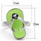 MATK814 - High polished (no plating) Stainless Steel Ring with Top Grade Crystal  in Clear