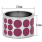 MATK820 - High polished (no plating) Stainless Steel Ring with Epoxy  in Multi Color
