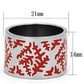MATK821 - High polished (no plating) Stainless Steel Ring with Epoxy  in Siam