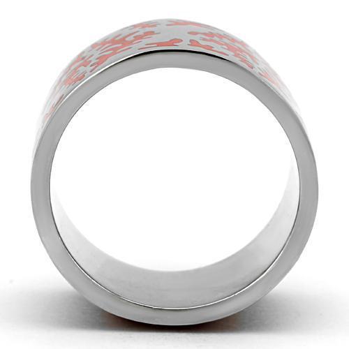 MATK821 - High polished (no plating) Stainless Steel Ring with Epoxy  in Siam