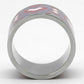 MATK823 - High polished (no plating) Stainless Steel Ring with Epoxy  in Multi Color