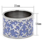 MATK825 - High polished (no plating) Stainless Steel Ring with Epoxy  in Amethyst
