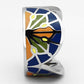 MATK842 - High polished (no plating) Stainless Steel Ring with Epoxy  in Multi Color