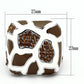 MATK847 - High polished (no plating) Stainless Steel Ring with Top Grade Crystal  in Smoked Quartz