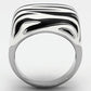 MATK848 - High polished (no plating) Stainless Steel Ring with Epoxy  in Multi Color