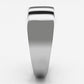 MATK849 - High polished (no plating) Stainless Steel Ring with Epoxy  in Multi Color