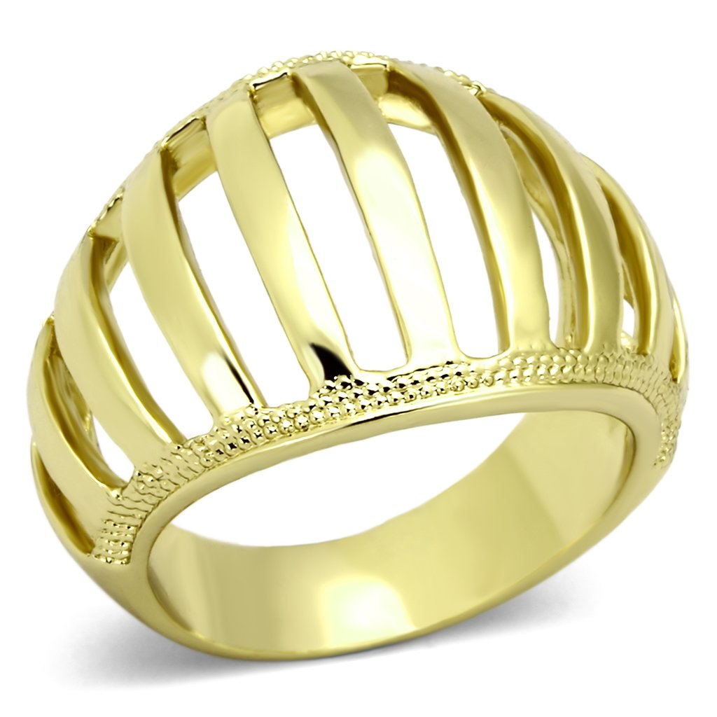 MATK858 - IP Gold(Ion Plating) Stainless Steel Ring with No Stone