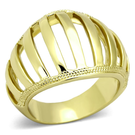 MATK858 - IP Gold(Ion Plating) Stainless Steel Ring with No Stone