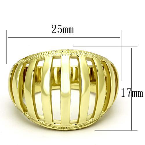 MATK858 - IP Gold(Ion Plating) Stainless Steel Ring with No Stone